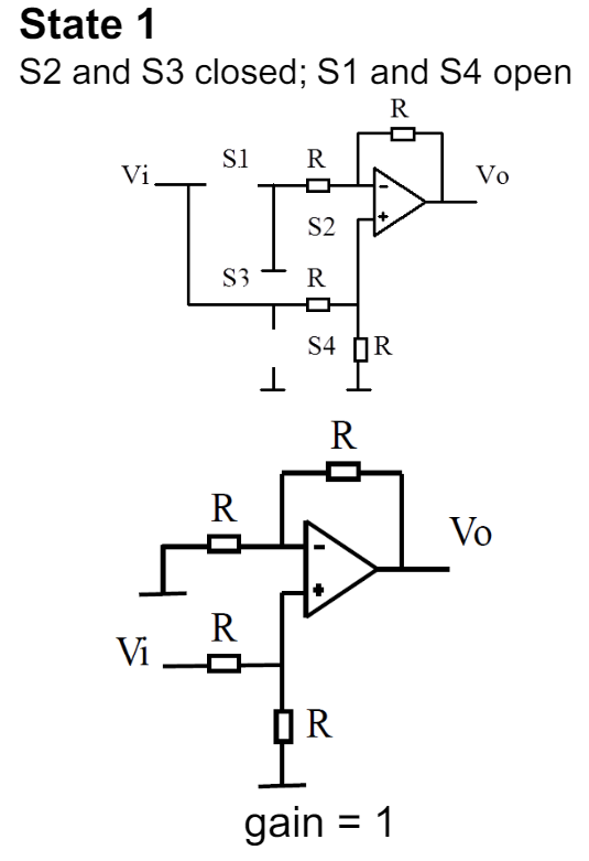 <p>a non inverting amplifier</p>