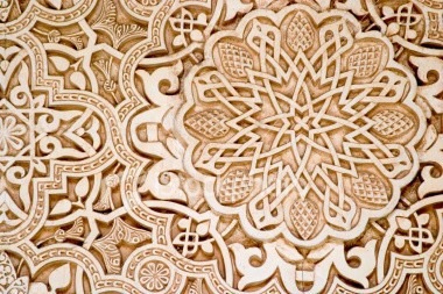 <p>Pattern created by multiple design elements if interlaced flowers, foliage (plants, leaves), fruit, urns and scrolls, often elaborate symmetrical plaster castings adhered to wood doors and framed wall panels</p>