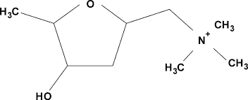 <p>where are the three chiral centers on muscarine </p>