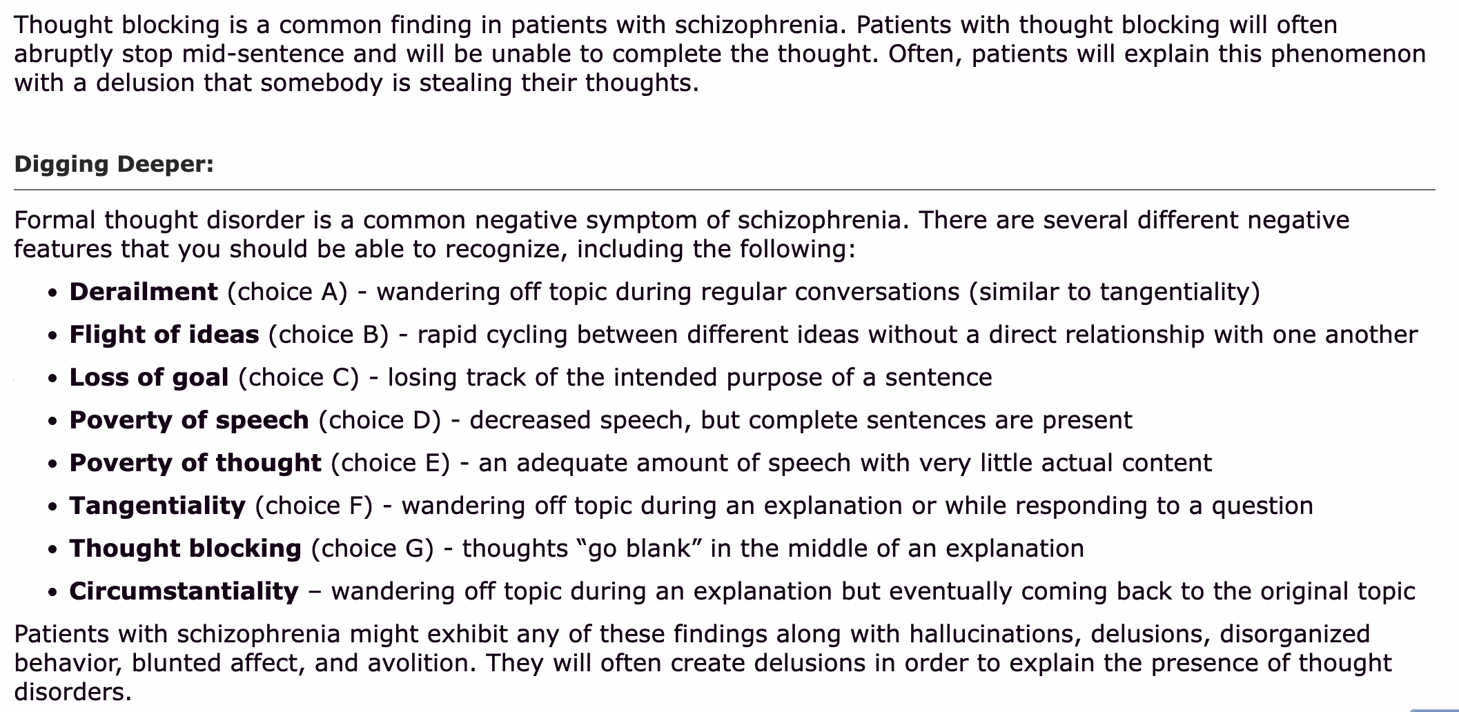 <p>Disorganized Speech (with Schizophrenia) </p>