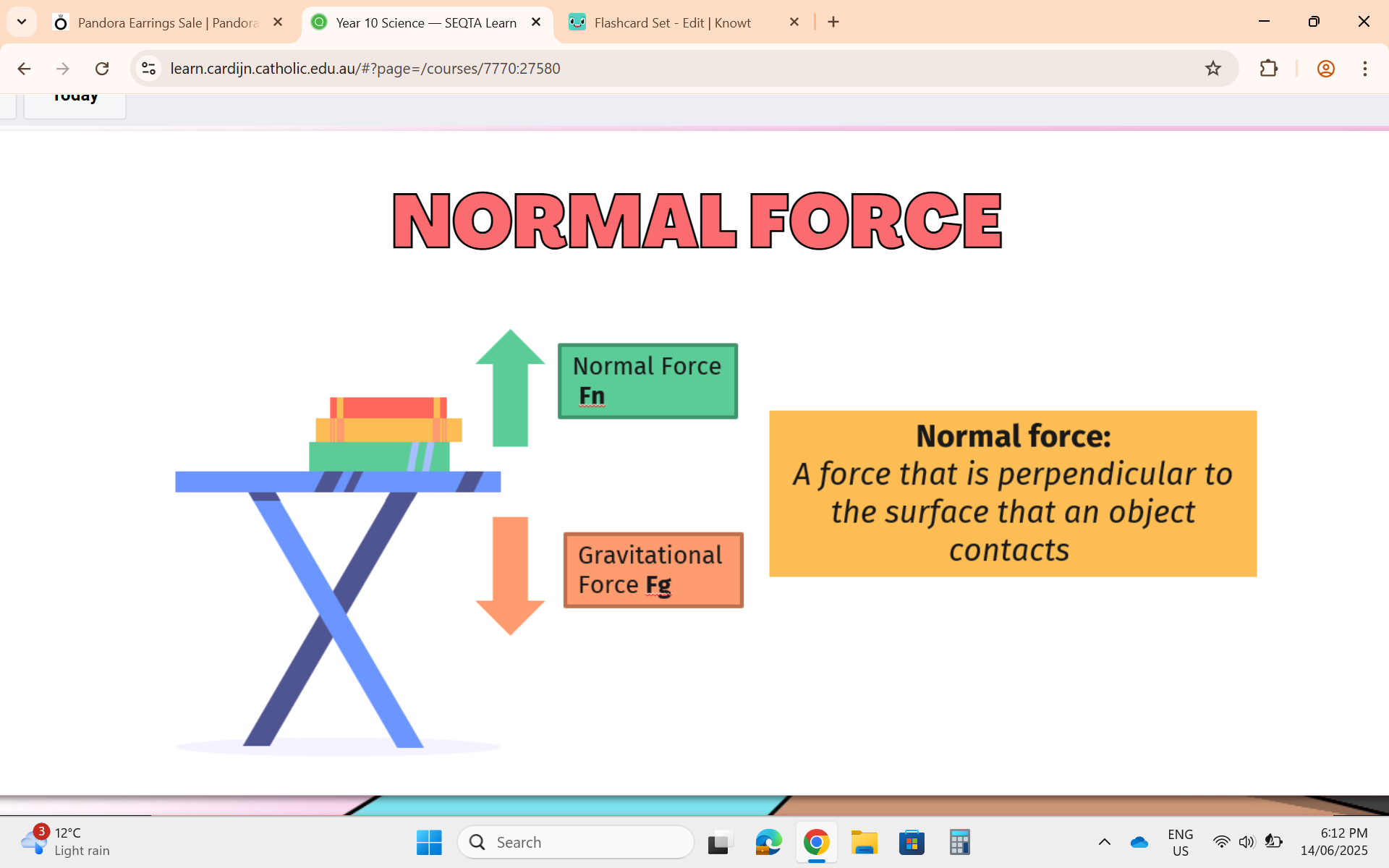 <p>Normal Force</p>