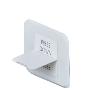<p>A paper or plastic tab attached to the receptor that the patient bites on to hold it in place.</p>