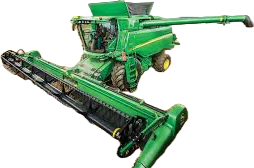 <p>A machine that simultaneously harvests and threshes grain.</p><p></p>