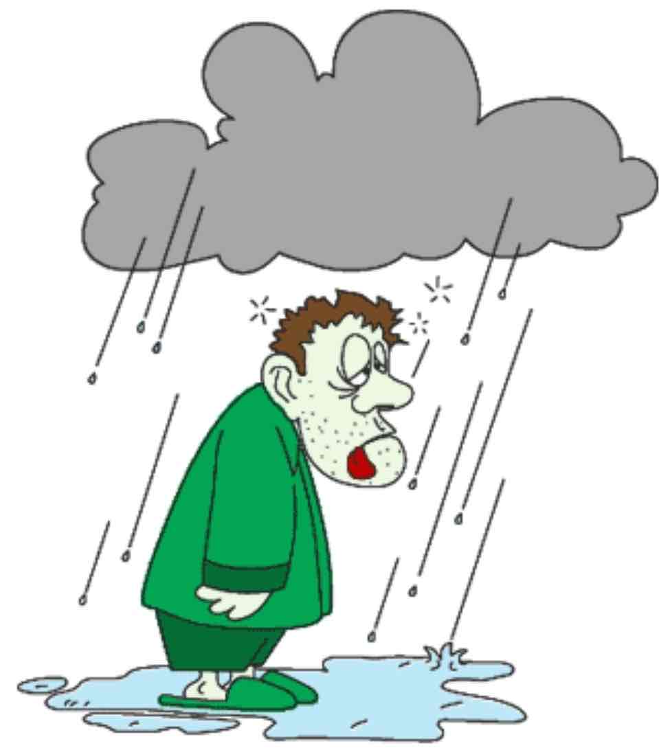 <p>i’m feeling a bit under the weather</p>