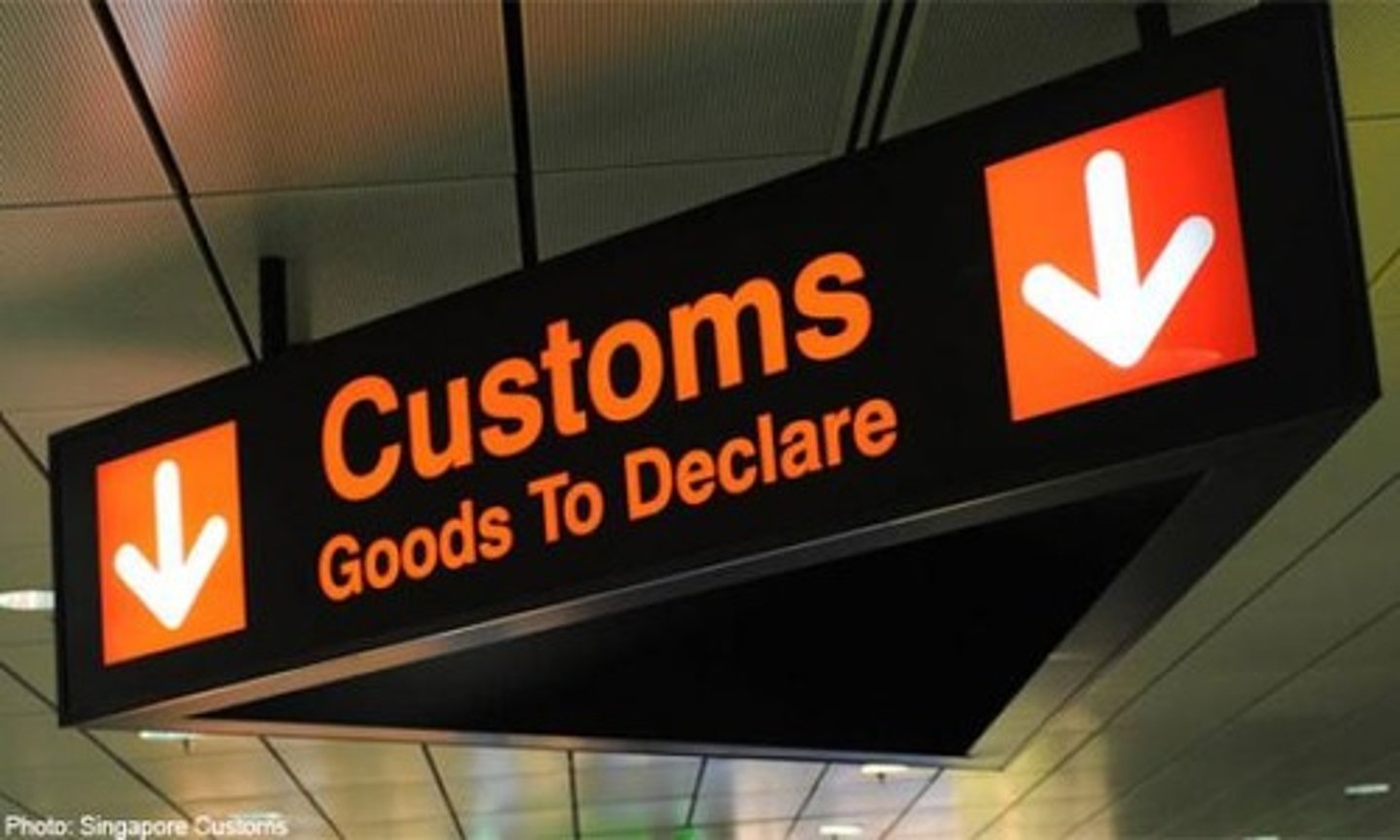 <p>to declare goods</p>