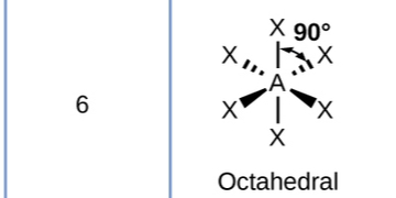 <p>octahedral, octahedral</p>
