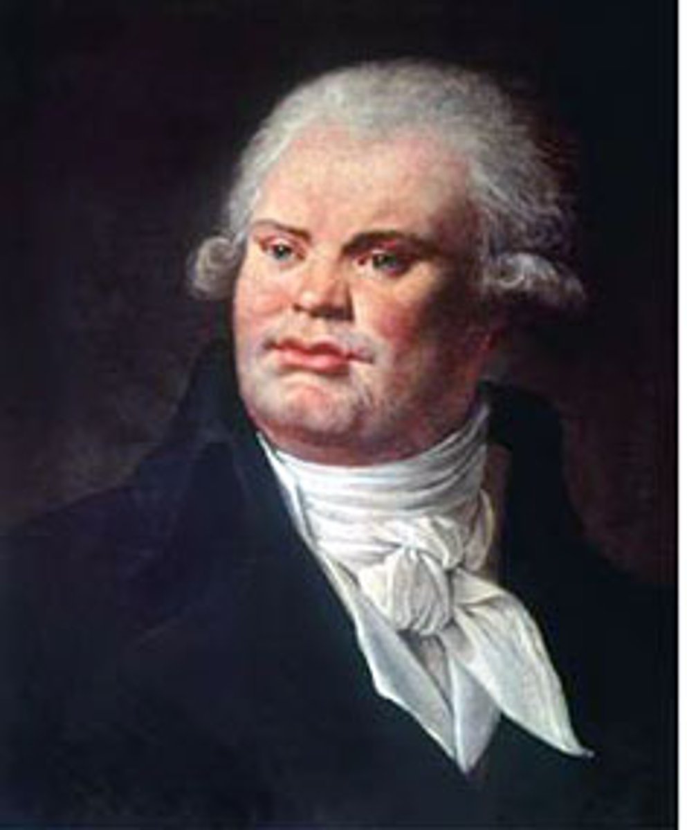 <p>a. President</p><p>b. France</p><p>c. The first president of the Committee of Public Safety. He was guillotined by Robespierre for leniency against France's enemies.</p>