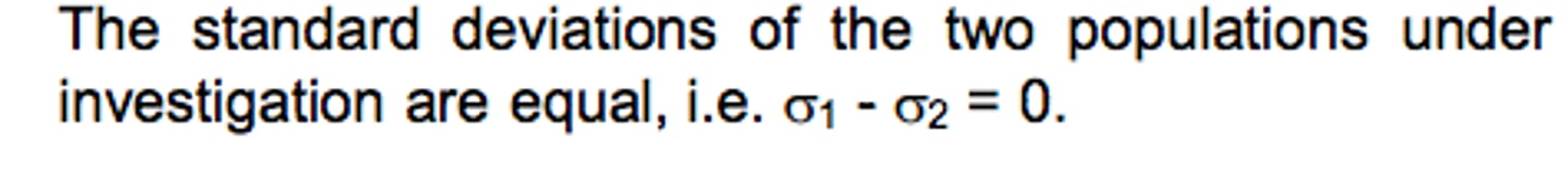 <p>Hypothesis that predicts NO relationship between variables. The aim of research is to reject this hypothesis</p>