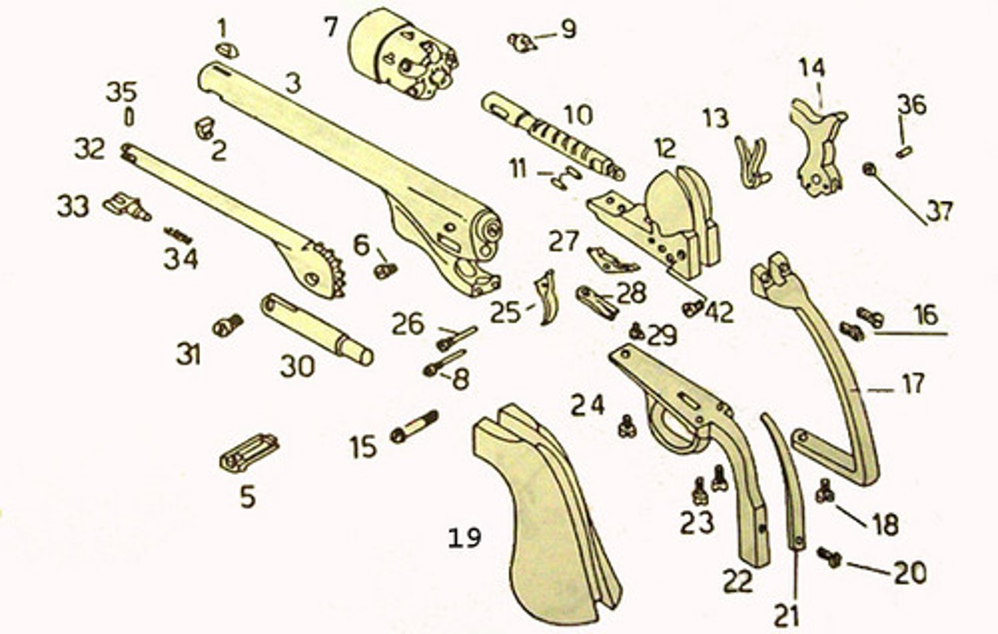 <p>Identical components that can be used in place of one another in manufacturing; introduced by Eli Whitney</p>