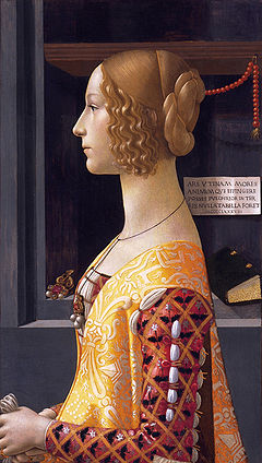 <p>Tempera painting commissioned by <em>Lorenzo Tornabuoni</em> after his wife’s death</p>