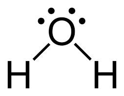 105, 1 double bond and one sinle bond and then a lone pair, 2 single bonds and 2 lone pairs