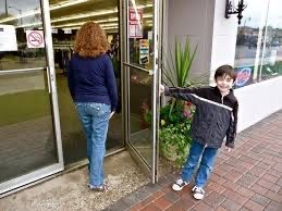 to hold the door