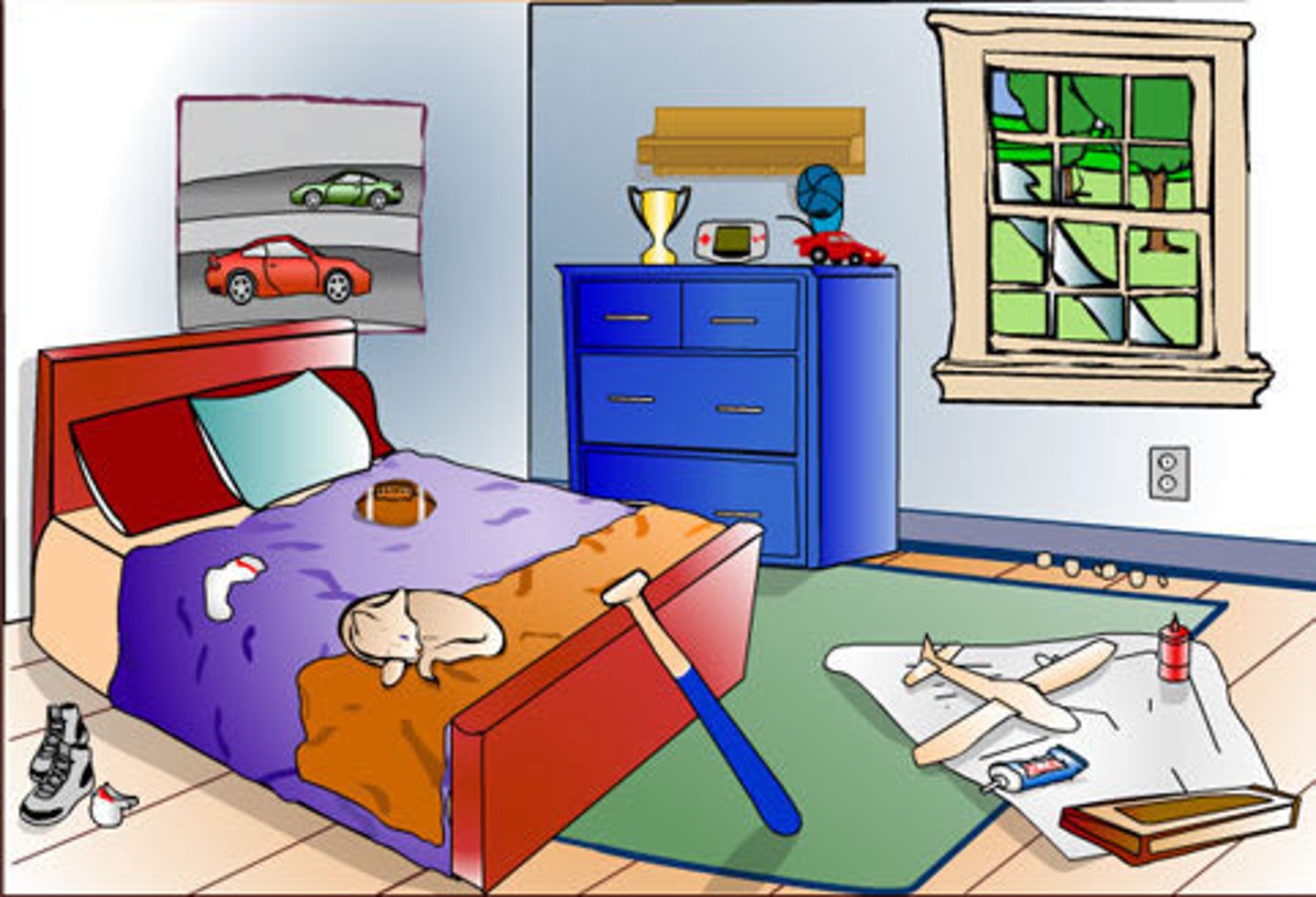 <p>(thing) exists</p>