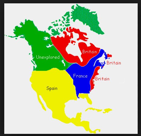 <p>Spanish - Sante Fe (1610)</p><p>French  - Québec (1608) </p><p>British - Jamestown, Virgina</p><p></p>