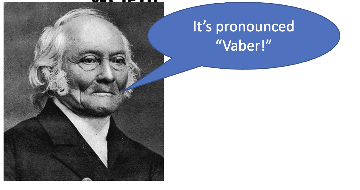 <ul><li><p>States that the difference threshold is detected by a constant minimum <u>percentage</u> of the stimulus, not a <u>constant</u> amount</p></li><li><p>e.g. to detect a difference in weight, the change must be 2% (piece of paper isn’t enough) of the original stimulus’ weight</p><ul><li><p>2% change in brightness, we can detect it 50% of time</p></li><li><p>1 lb to 10 lbs → 10% change → 50% of people detect</p></li><li><p>1 lb to 100 lbs → 0.01% change → 50% of people don’t detect</p></li></ul></li></ul><p></p>