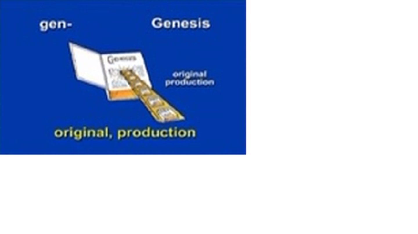 <p>original, production</p>