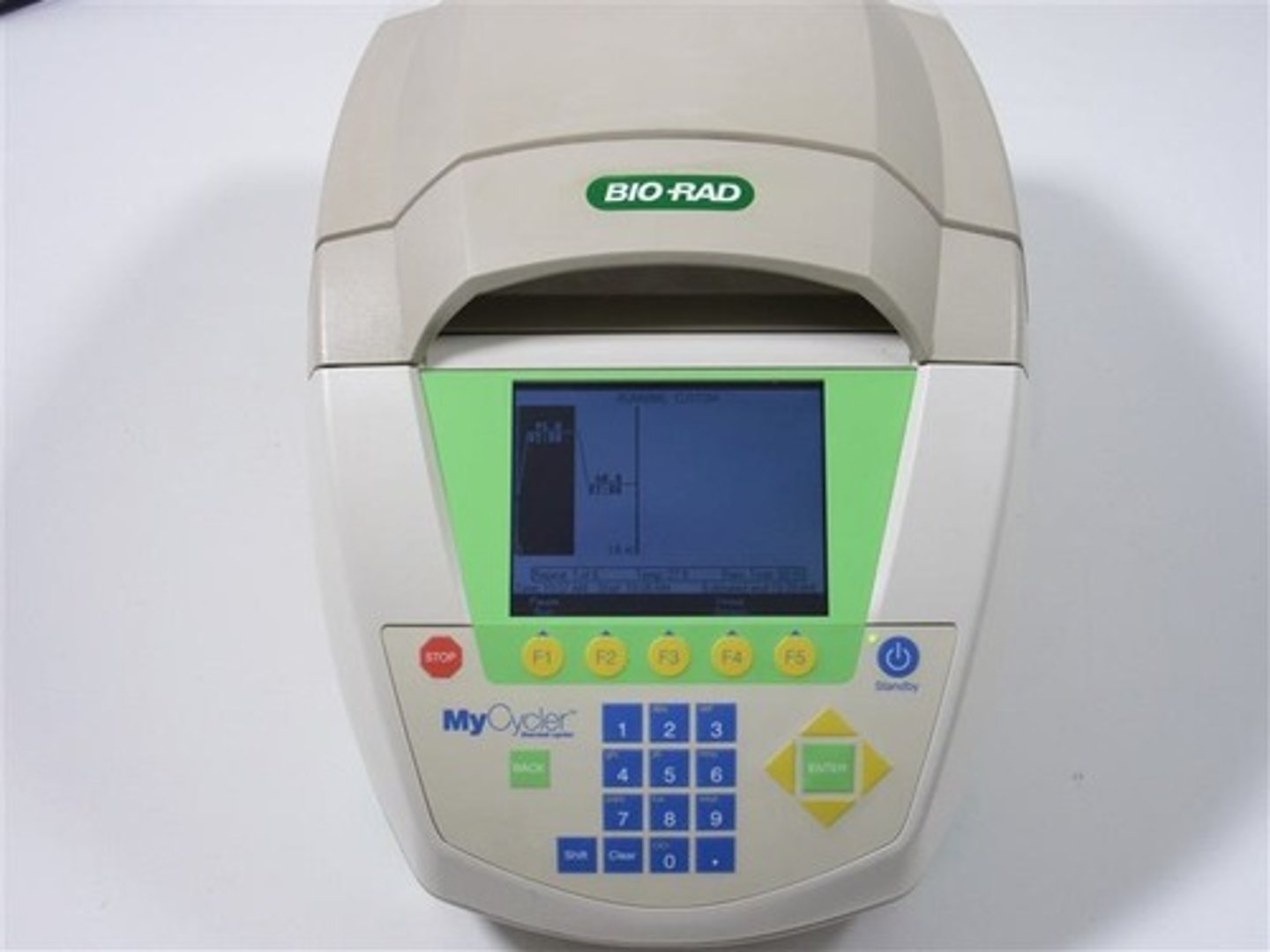 <p>A machine used to perform PCR, providing controlled temperature cycles.</p>