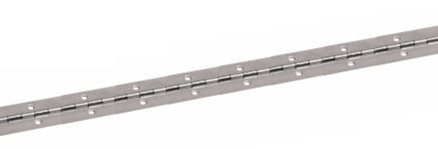 <p>Long narrow hinge that run the FULL LENGTH of the two surface to which the leaves are joined.</p>