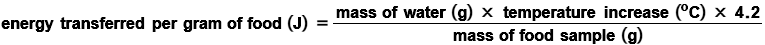 <p>4.2 - it takes 4.2J of energy to raise 1g of water by 1oc</p><p>(specific heat capacity of water)</p>