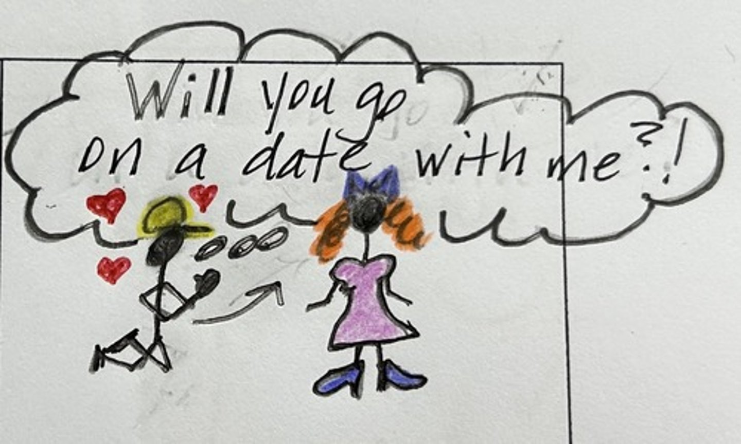 <p><strong>request that someone go out on a date with you</strong></p><p>(pedirle a alguien que salga contigo en una cita)</p>