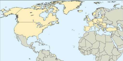 Countries highlighted in the darker shade in the map above represent which of the following organizations