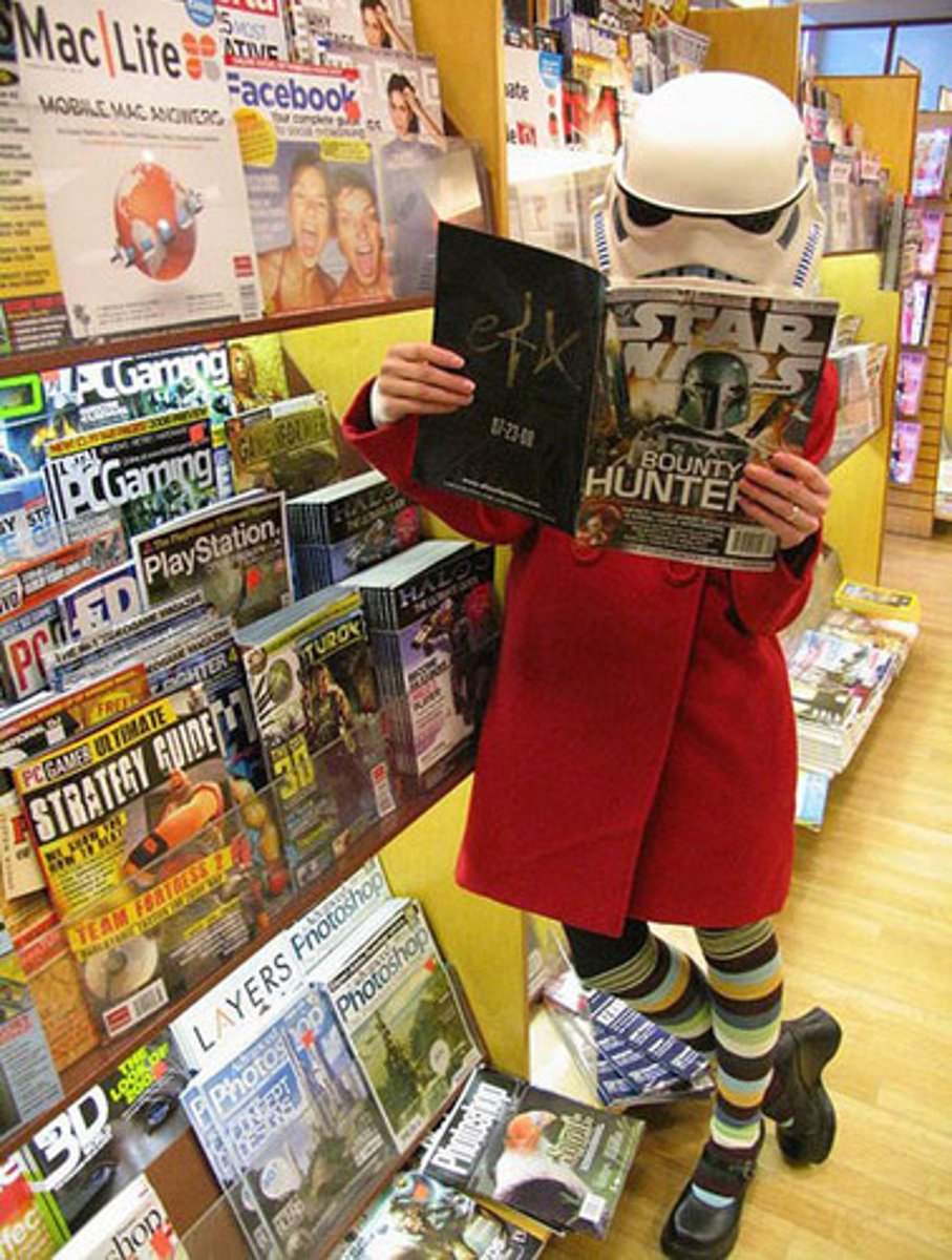 <p>to read magazines</p>