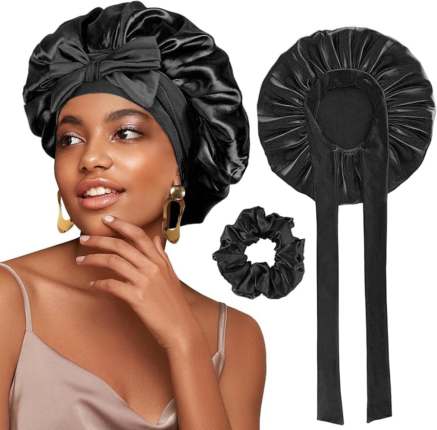 <p>Why is the silk hair cap worn by the woman significant within this context?</p>