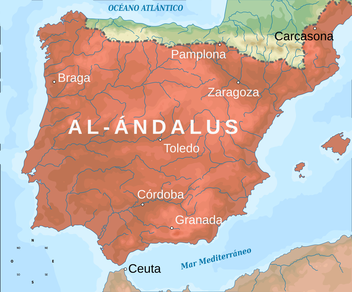 <p>The Muslim-ruled area of the Iberian Peninsula, which was controlled by Muslim States at various times between 711 and 1492.</p><p>PIGRATES: Geography</p>