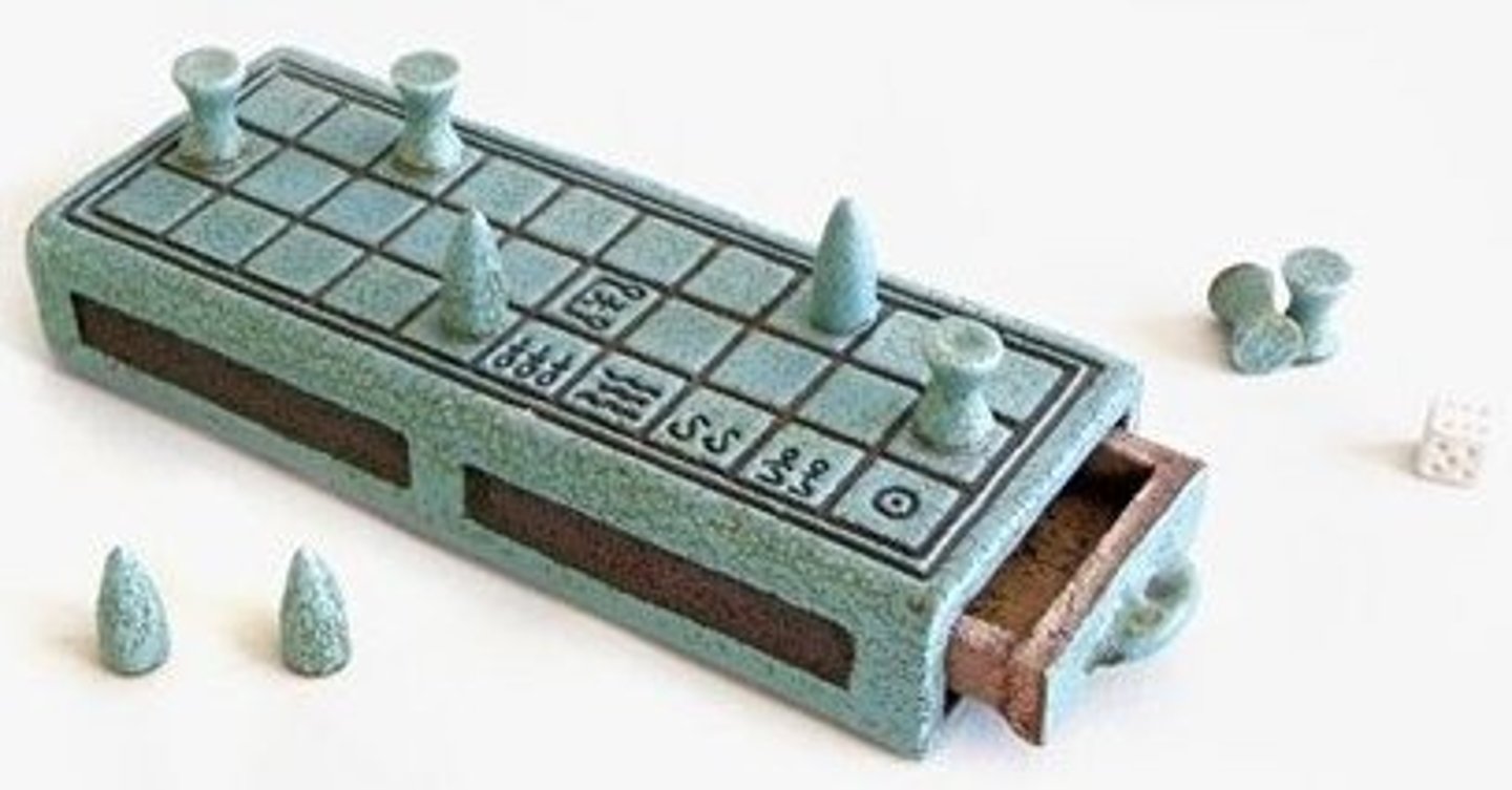 <p>a very old Egyptian board game</p>