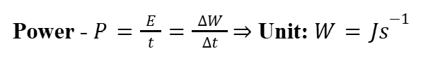 <p>The work done per unit time</p>