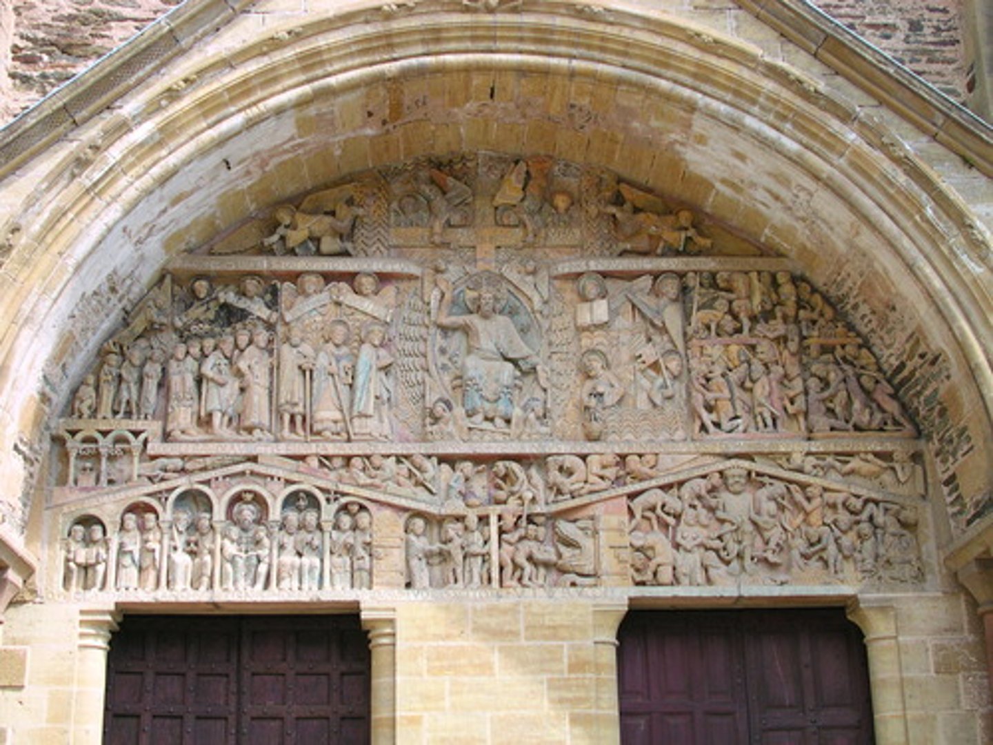 <p>Romanesque Europe</p><p>c. 1050-1130 C.E.</p><p>Stone and paint</p>