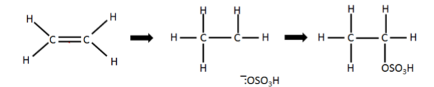 <p>electrophilic addition</p>