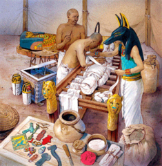 Some examples include: pyramids, mummies, papyrus, math, science & medicine.
- mummification helped learn about anatomy of human body, diagnose illnesses, perform surgeries.
- calendar
- hieroglyphics, papyrus,
- Building and design of the temples, pyramids, monuments, statues etc. required knowledge of complex math