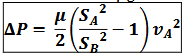 <p>ΔP = µgΔh = P<sub>A1 </sub>- P<sub>B1</sub></p>