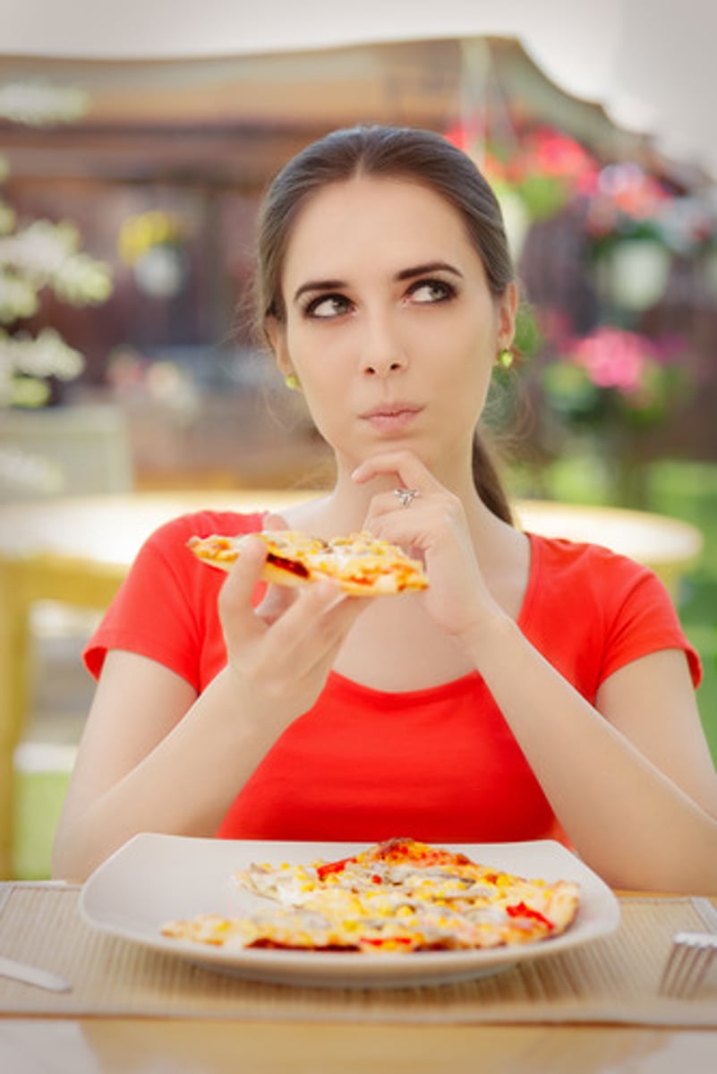 <p>She would eat</p>