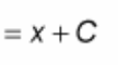 <p>? = x + C</p>