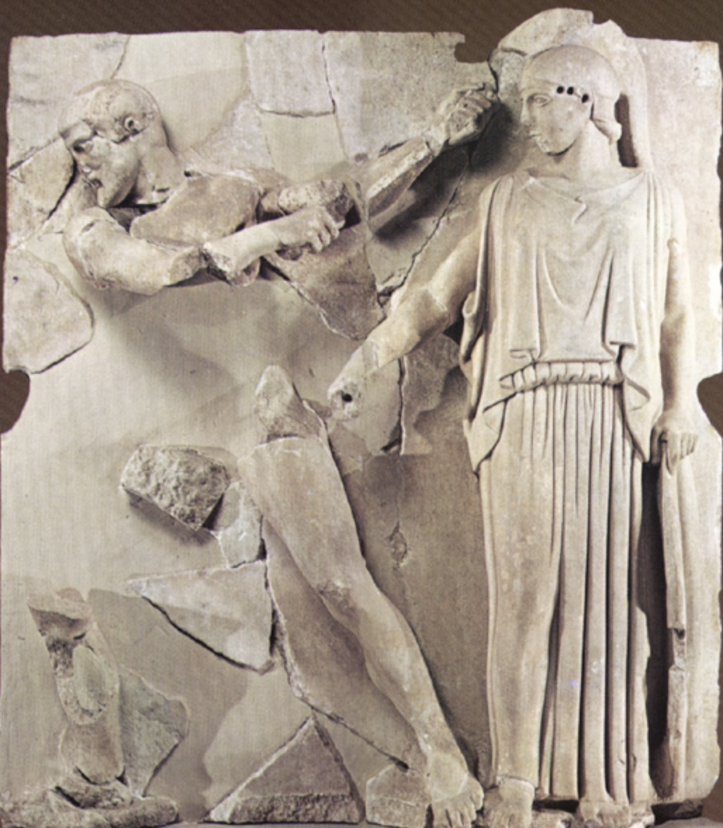 <p>Which of Heracles’s labors does this image depicts?</p>