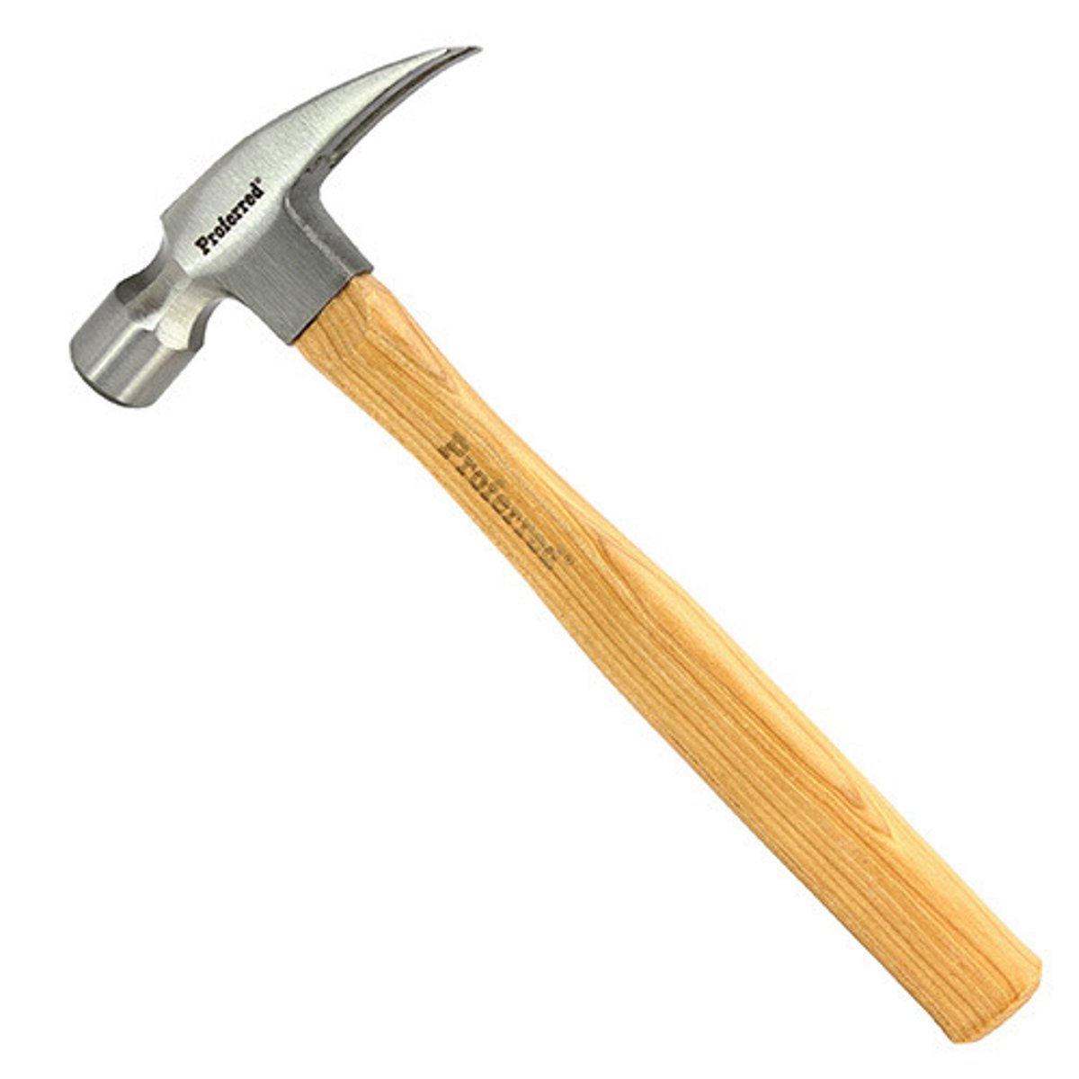 <p>A rip (straight claw) hammer is often the choice of professionals because it is usually a slightly heftier tool that is used to rip apart wood that has been nailed together.</p>