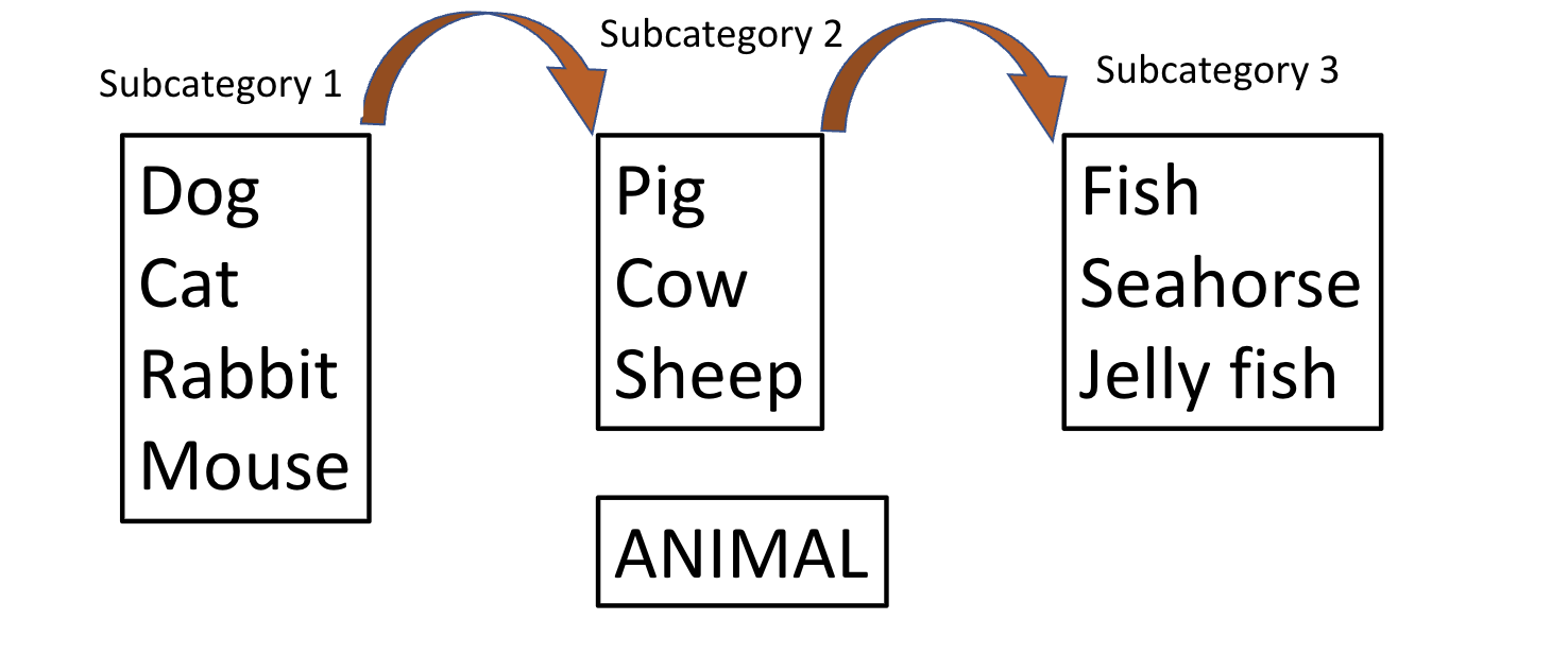 <p><span>Memory search: verbal fluency task: recall as many words as possible in a given category </span></p>
