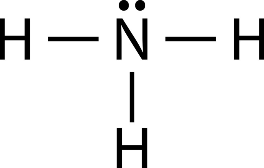 <p>an unbonded pair of electrons</p>