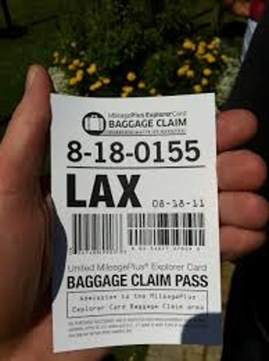 <p>luggage claim ticket</p>