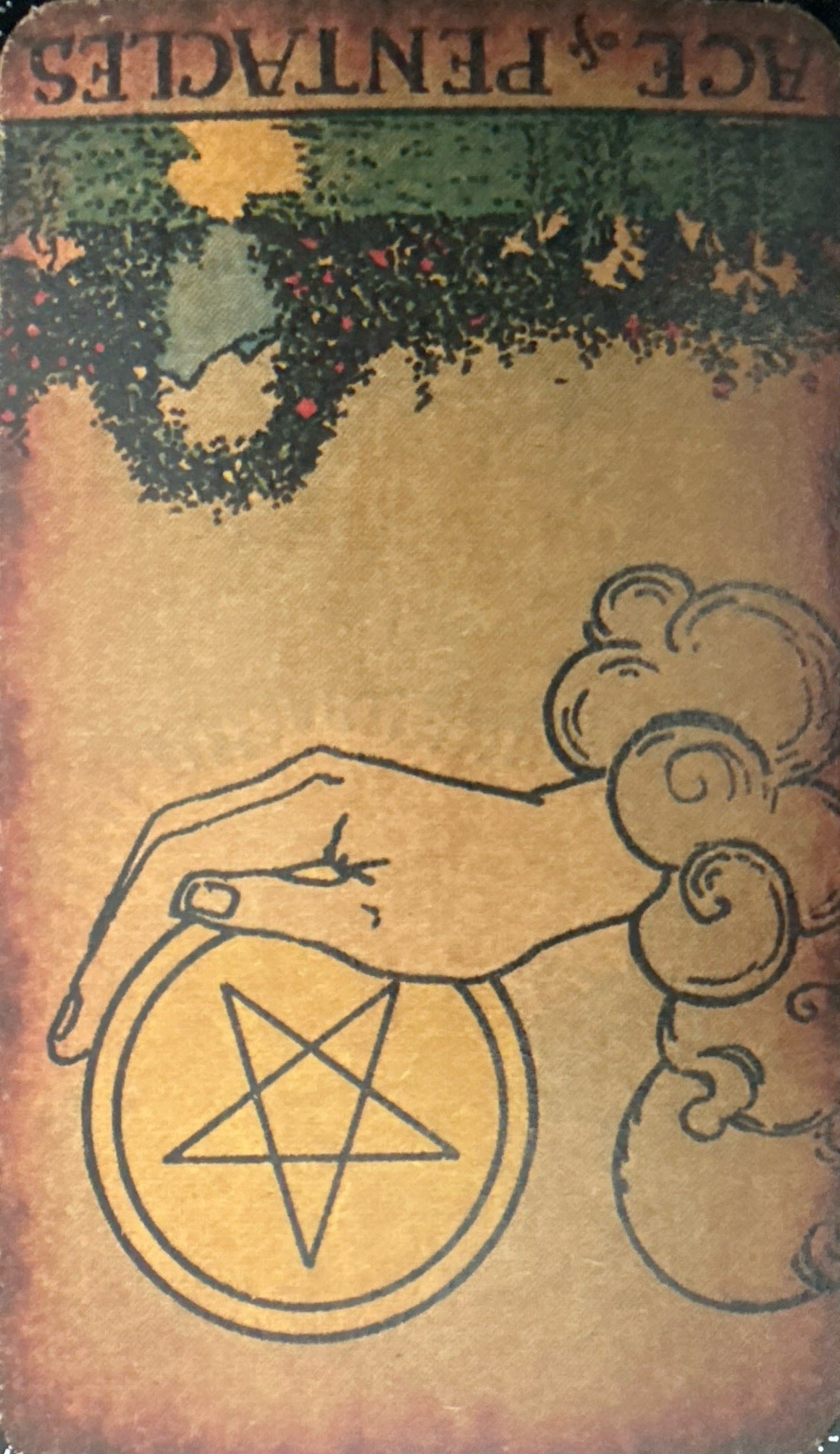 <p>I - Ace of Pentacles (Reversed)</p>