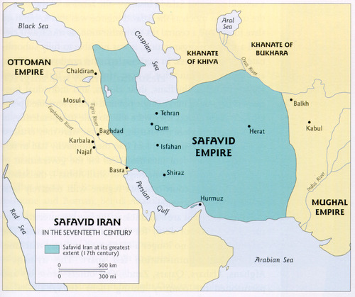 <p>A Shi&apos;ite Muslim dynasty that ruled in Persia (Iran and parts of Iraq) from the 16th-18th centuries that had a mixed culture of the Persians, Ottomans, and Arabs.</p>