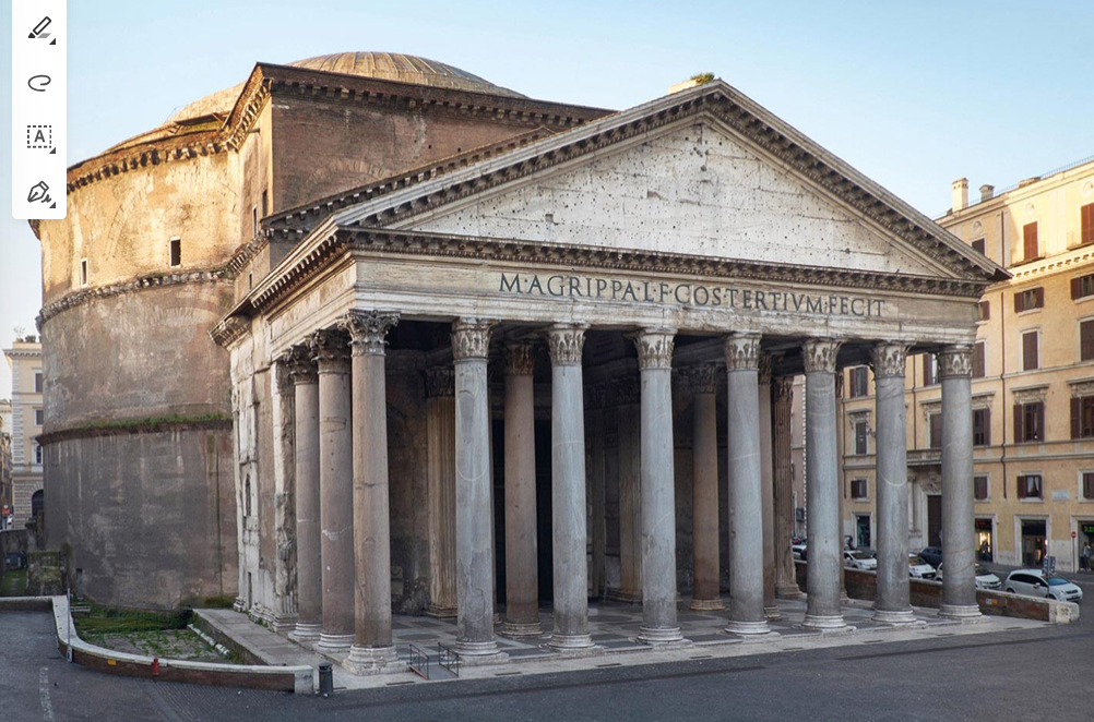 <p>Exterior of the Pantheon</p>