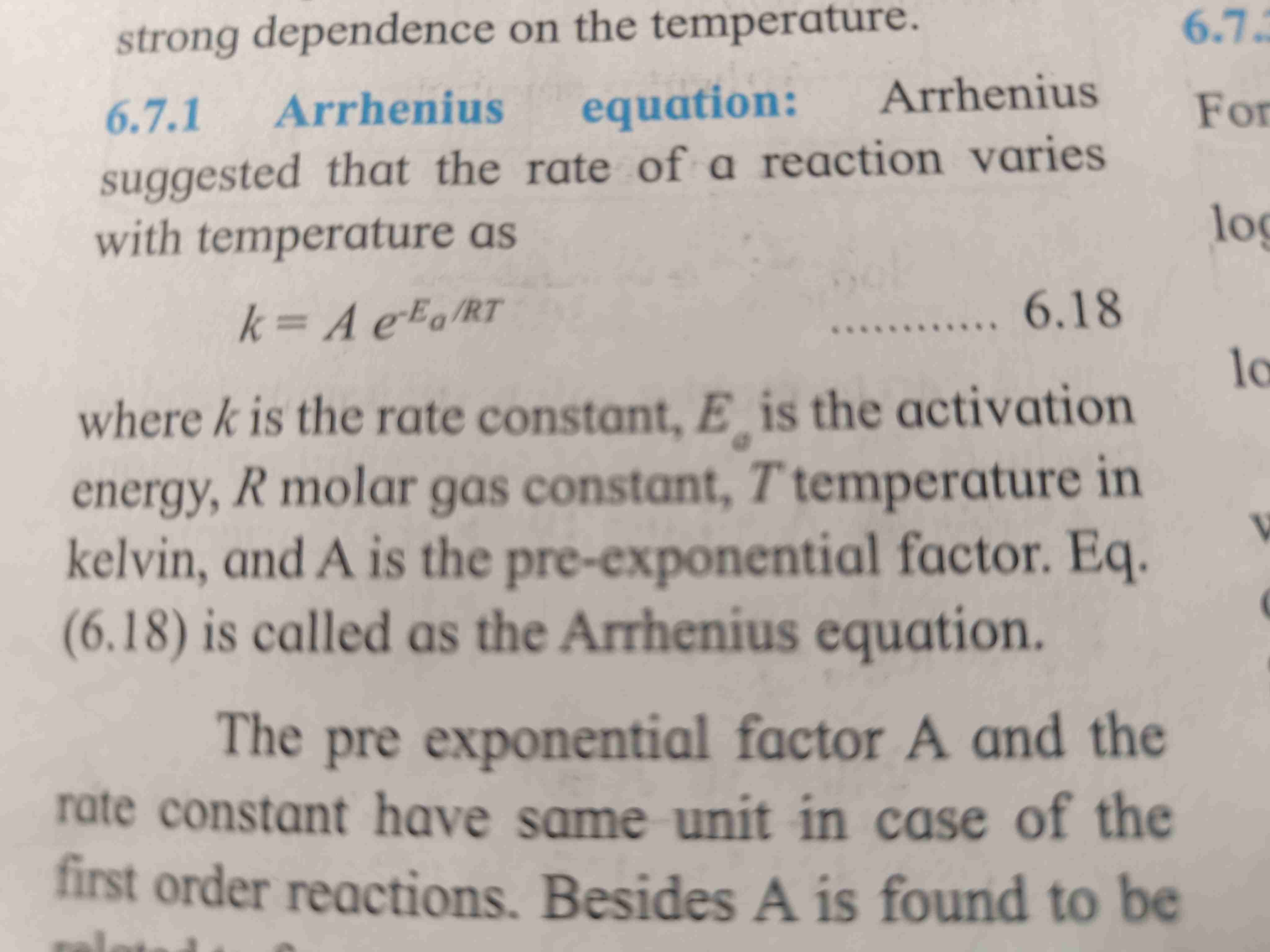 <ol><li><p>Arrhenius equation suggest that rate of reaction varies with temperature</p></li><li><p>For formula refer page</p></li></ol>