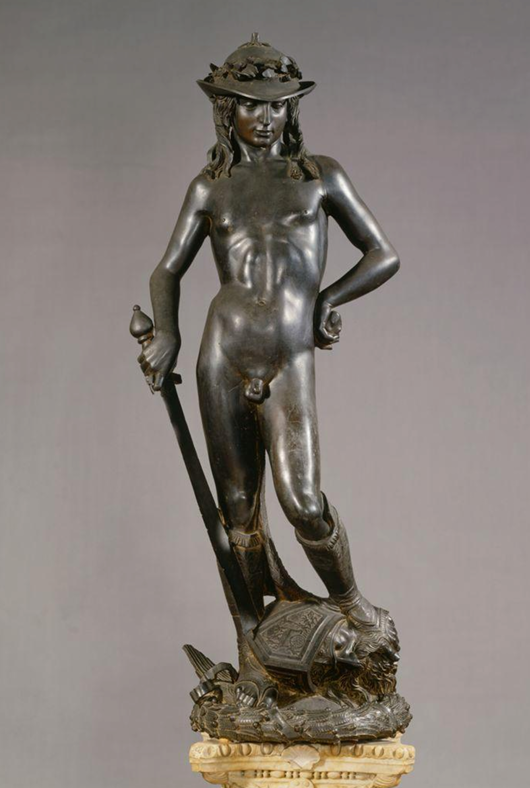 <p>Title: David</p><p>Date: ca. 1440</p><p>Artist: Donatello</p>