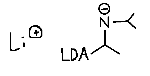 <p>lithium diisopropyl amide (LDA)</p>