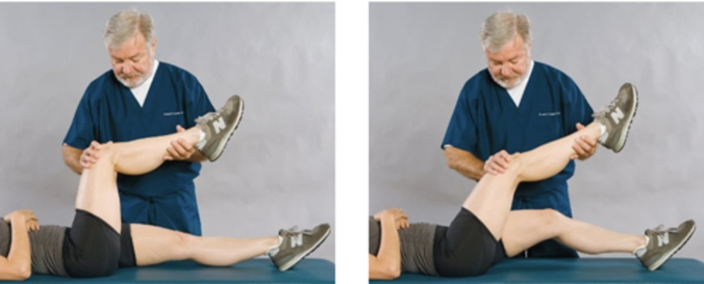 <p>Assessment for:</p><p>- Meningeal irritation</p>