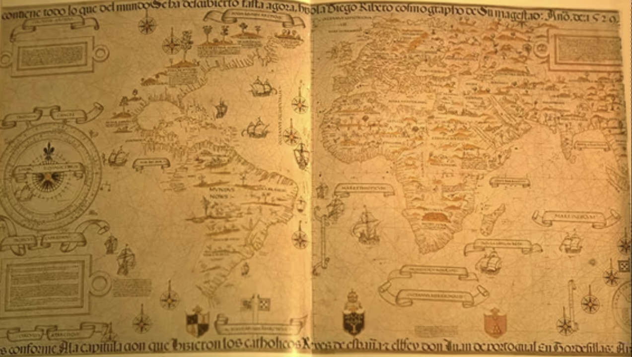 <p>Ribeiro’s World Map (1529) </p>
