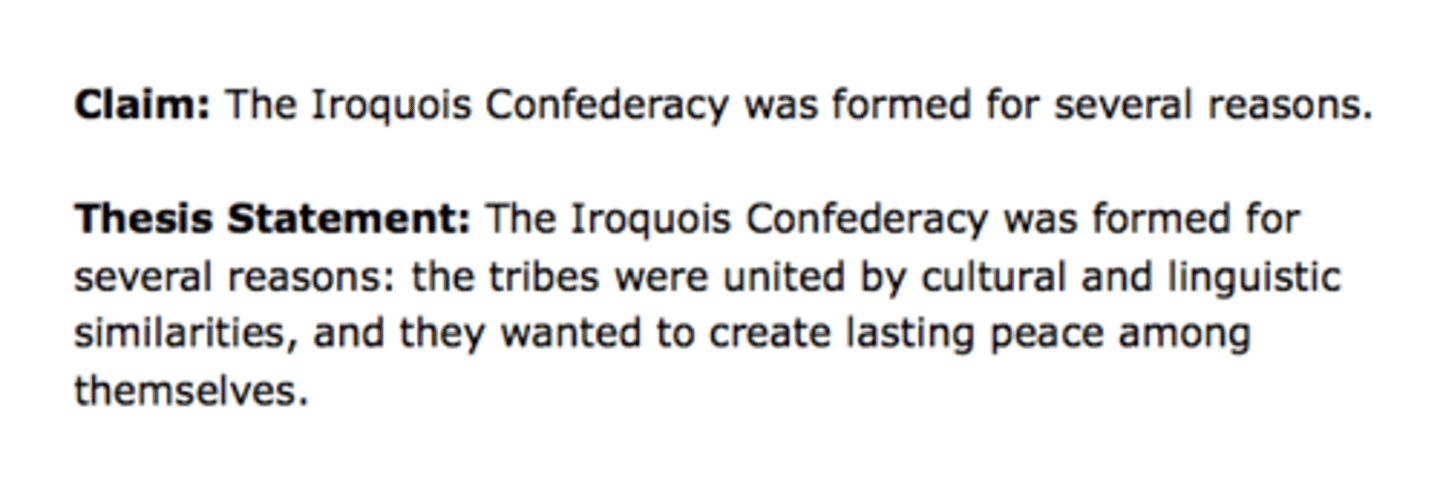 <p>In literature, a claim is a statement that asserts something to be true. A claim can either be factual or a judgment. ... However, in literature, claims have a special function of presenting the author's main ideas or opinions which he or she can later support with more evidence. </p><p>A thises consists of a claim and the warrants to be used to support the claim</p>